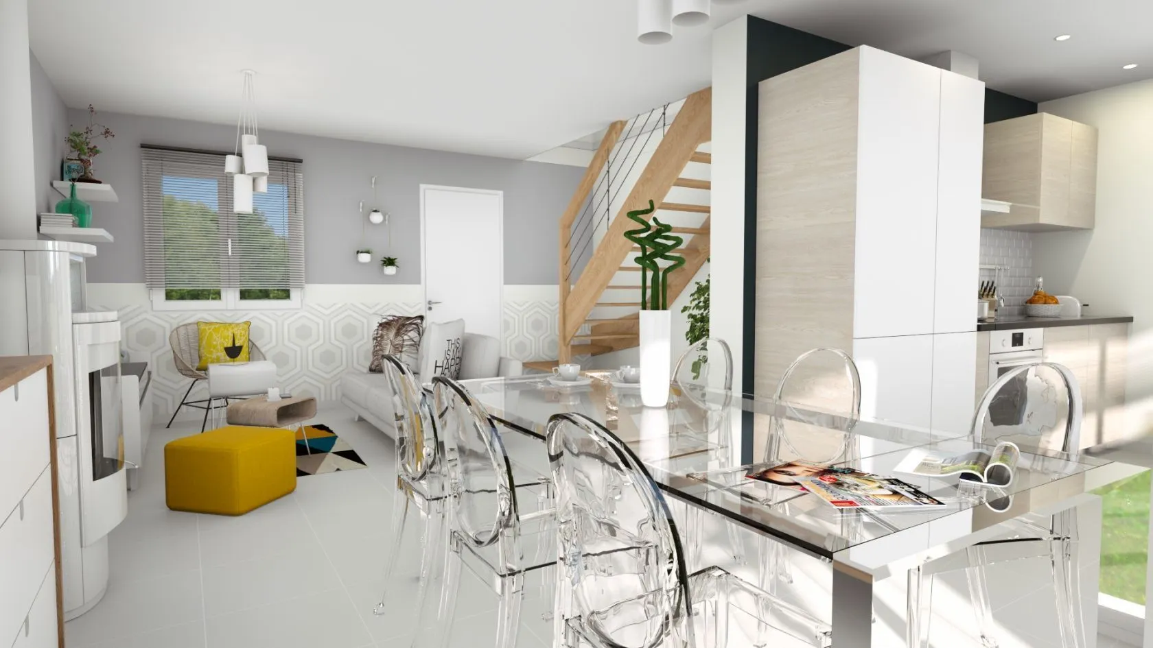 Maison neuve 97 m² à Parçay-Meslay (37210)