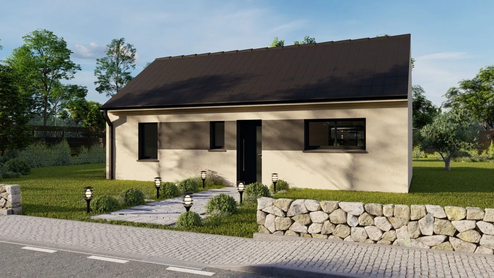 Maison neuve 64 m² à Notre-Dame-d'Oé (37390)