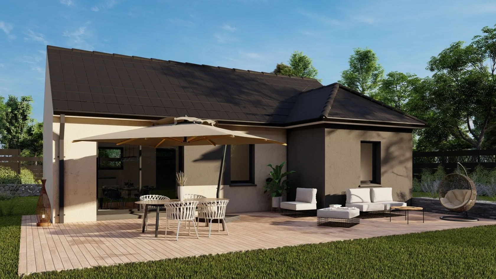 Maison neuve 64 m² à Notre-Dame-d'Oé (37390)
