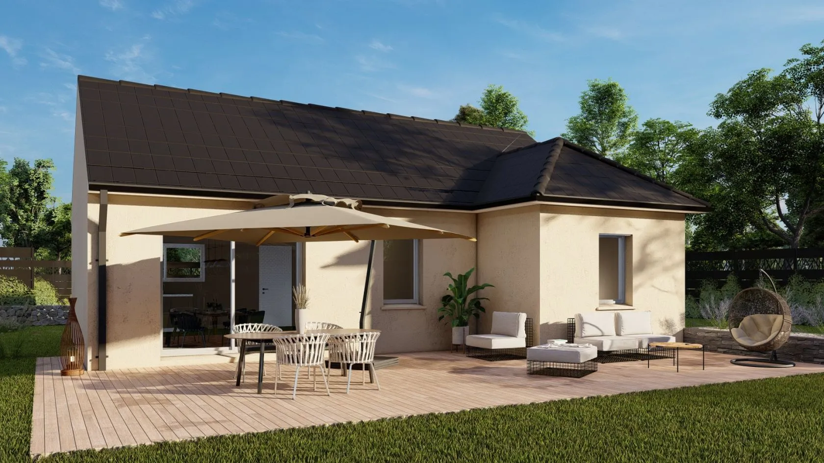 Maison neuve 64 m² à Notre-Dame-d'Oé (37390)