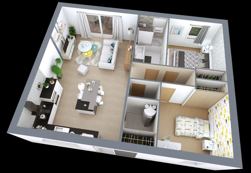 Maison neuve 67 m² à Druye (37190)