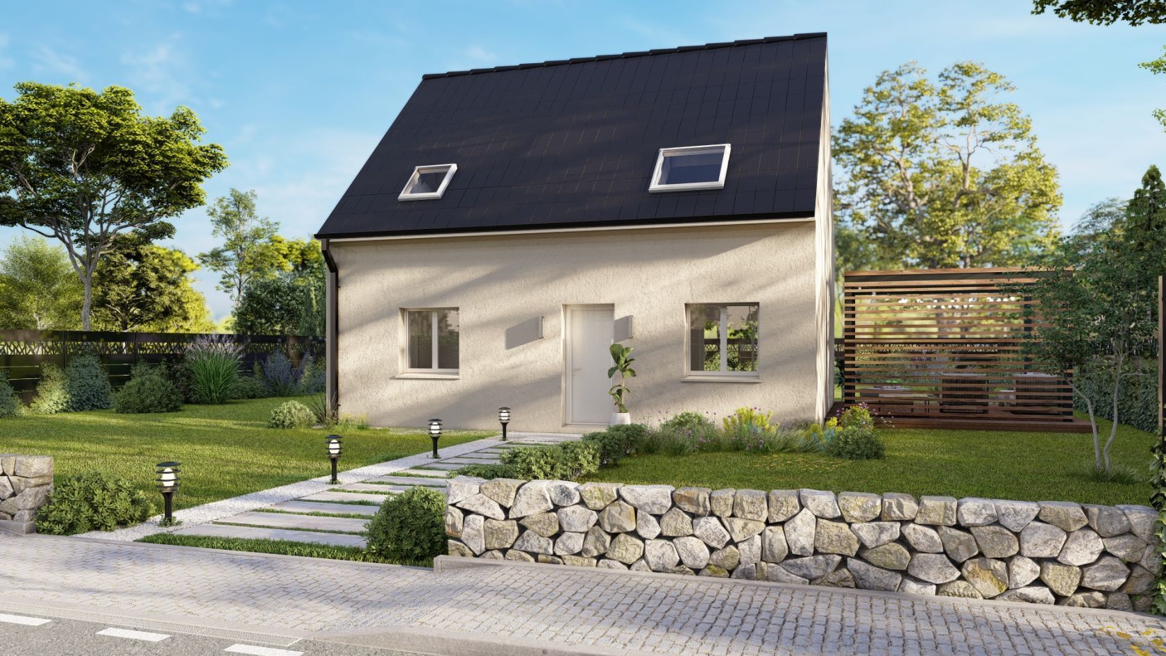Maison neuve 102 m² à Saint-Laurent-en-Gâtines (37380)