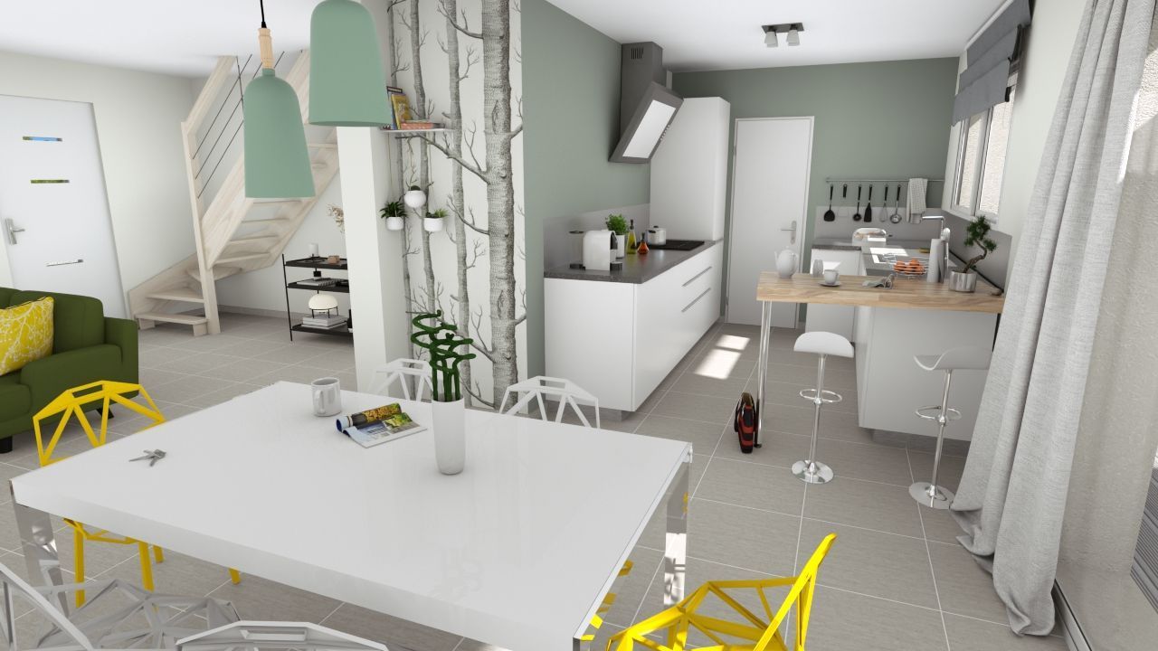Maison neuve 102 m² à Saint-Laurent-en-Gâtines (37380)