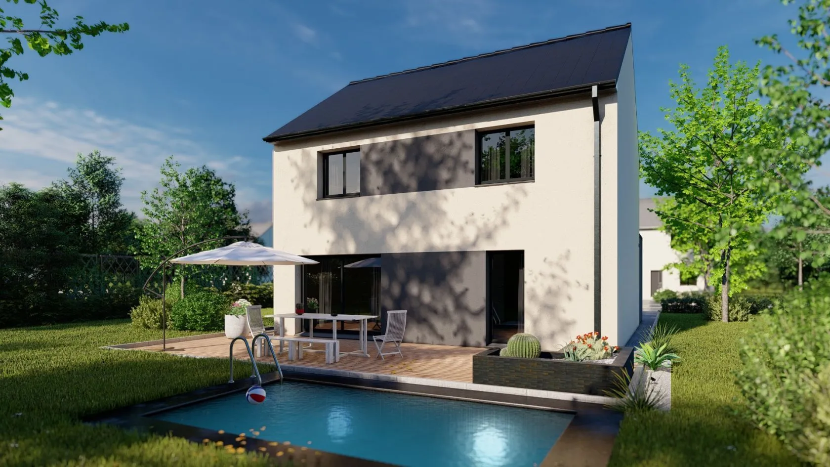 Maison neuve 107 m² à Saint-Antoine-du-Rocher (37360)