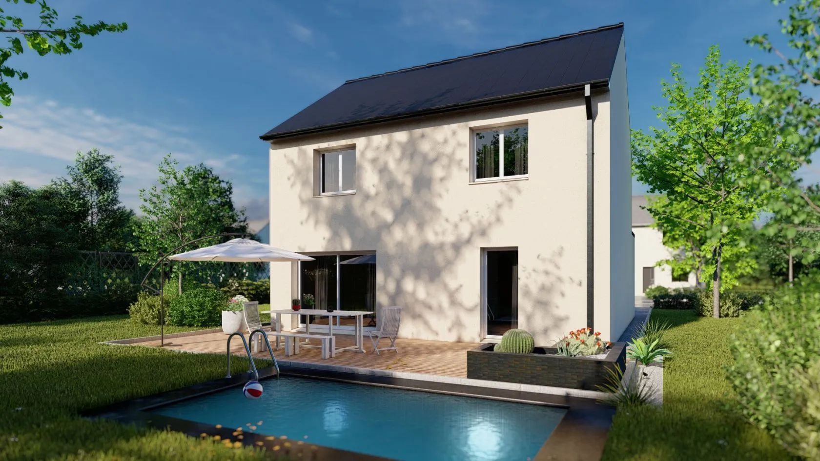 Maison neuve 107 m² à Saint-Antoine-du-Rocher (37360)
