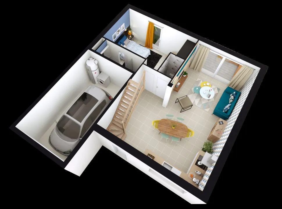 Maison neuve 107 m² à Saint-Antoine-du-Rocher (37360)
