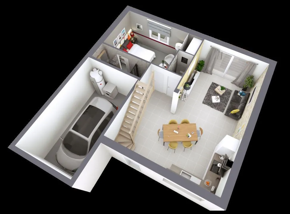 Maison neuve 92 m² à Manthelan (37240)
