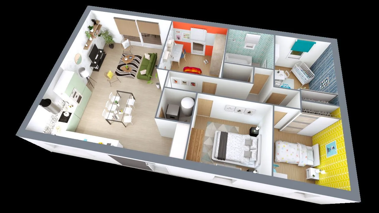 Maison neuve 93 m² à Druye (37190)