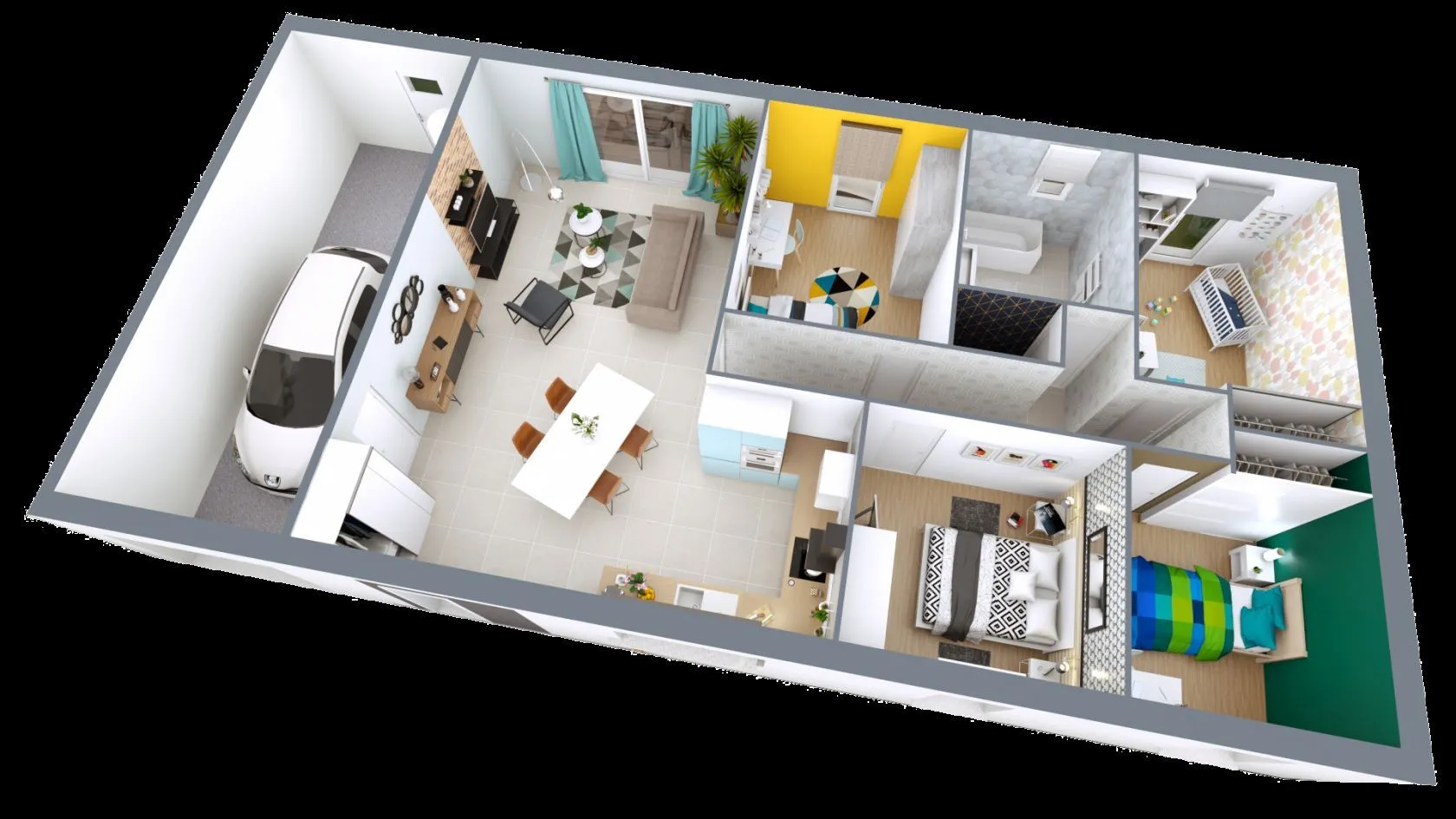 Maison neuve 99 m² à Manthelan (37240)