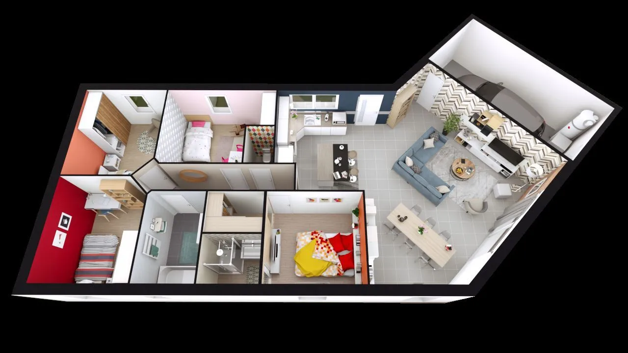 Maison neuve 106 m² à Cormery (37320)