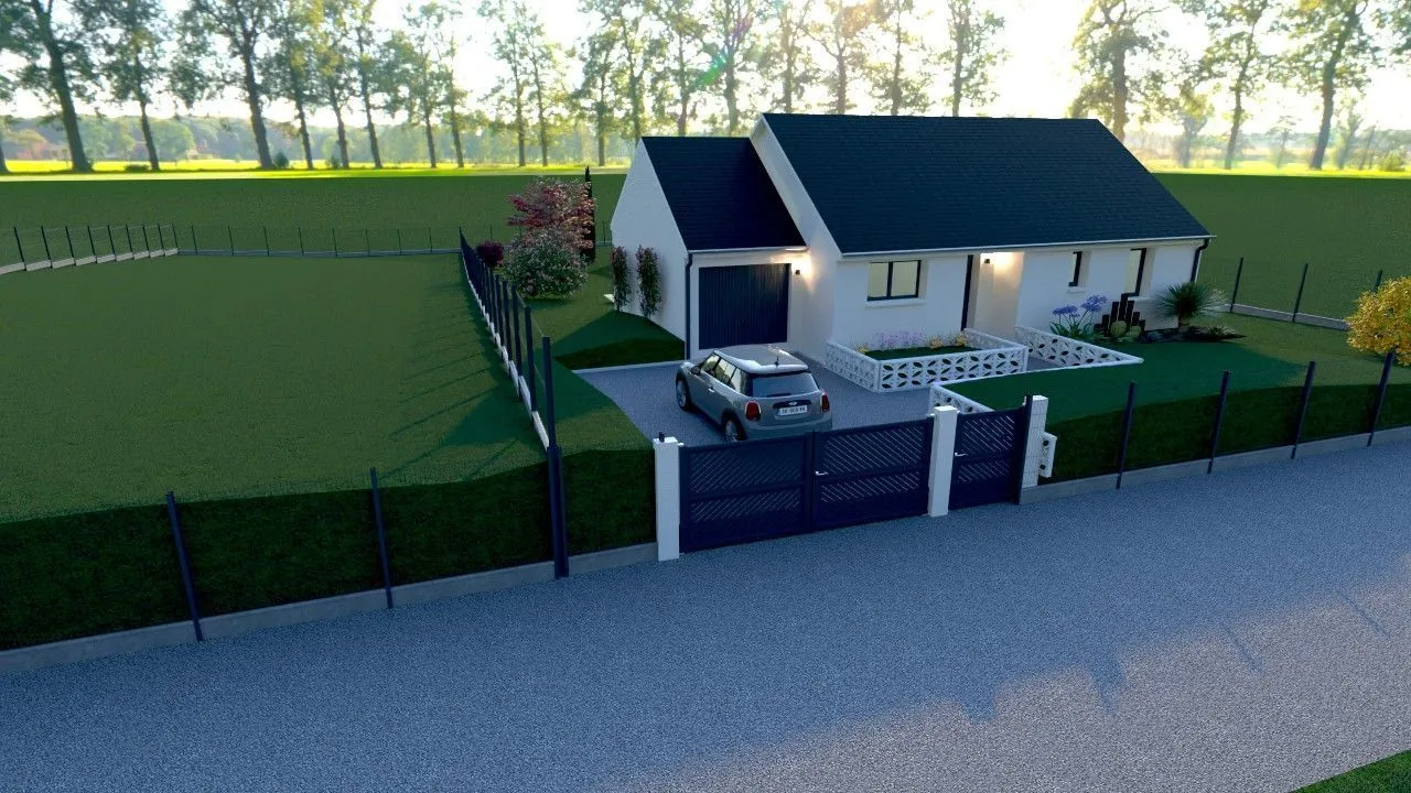 Maison neuve 76 m² à Néville (76460)