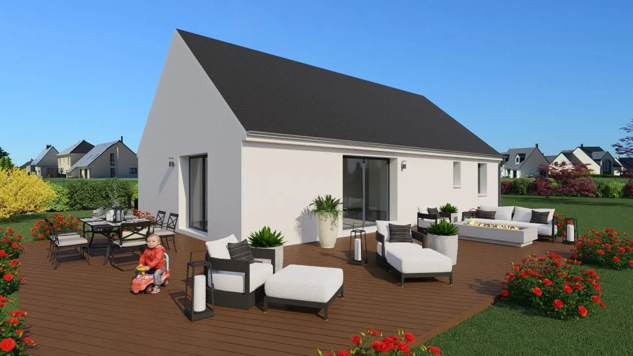 Maison neuve 63 m² à Tourville-sur-Arques (76550)