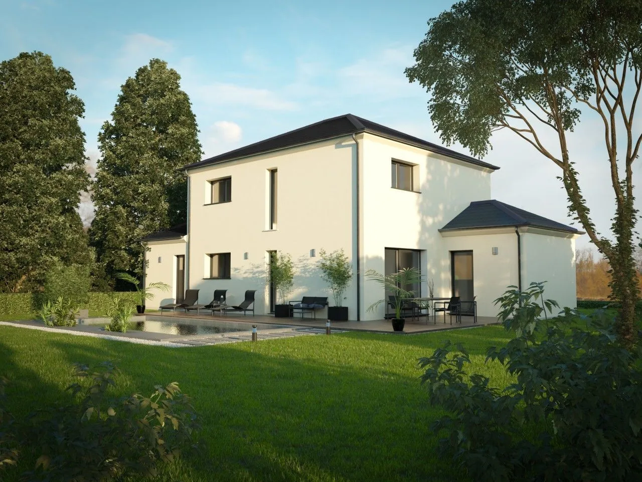 Maison neuve 121 m² à Péroy-les-Gombries (60440)