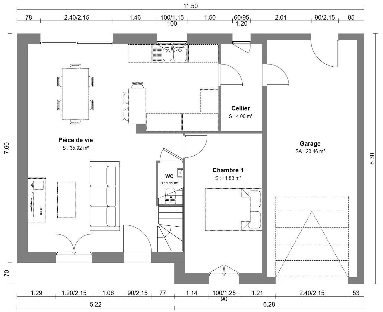 Maison neuve 100 m² à Beauvais (60155)
