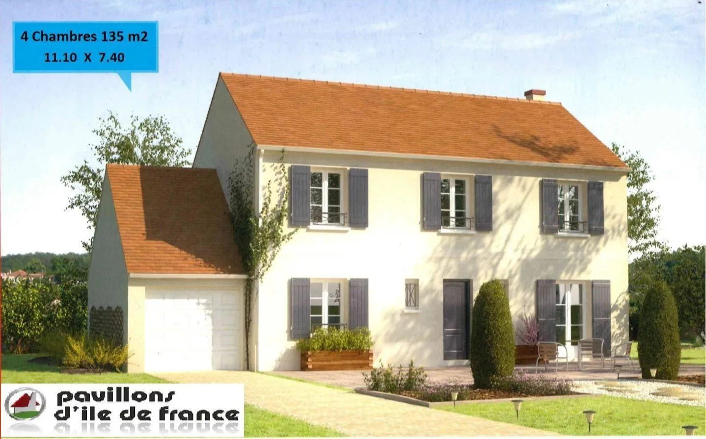 Maison neuve 100 m² à Survilliers (95470)