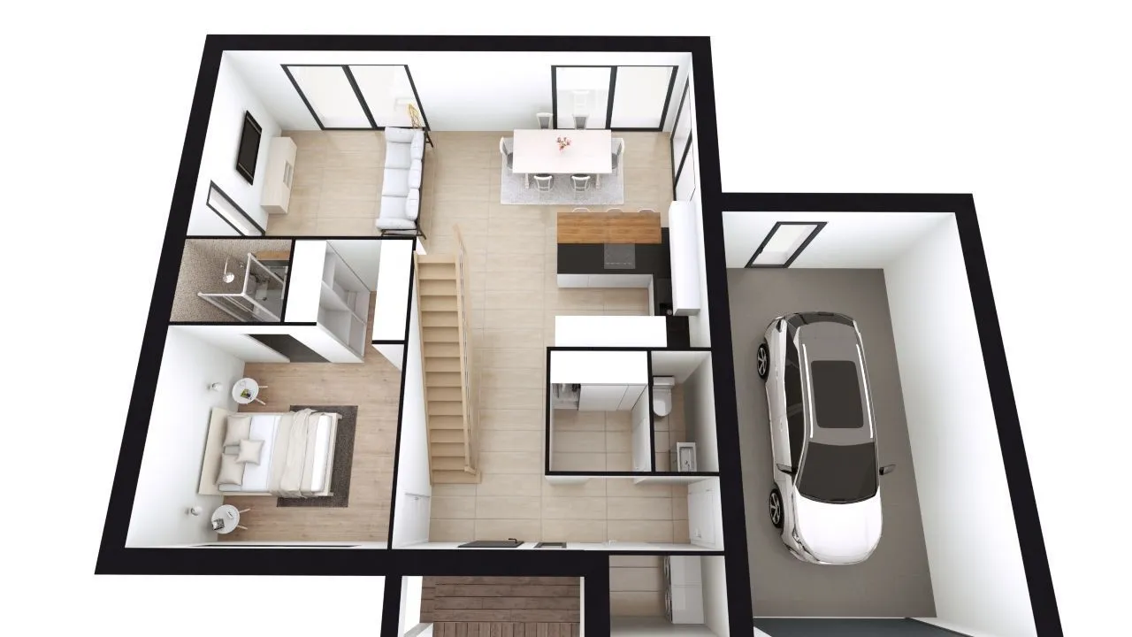 Maison neuve 126 m² à Mélicocq (60150)