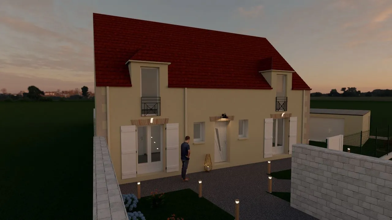 Maison neuve 130 m² à Monts (60119)