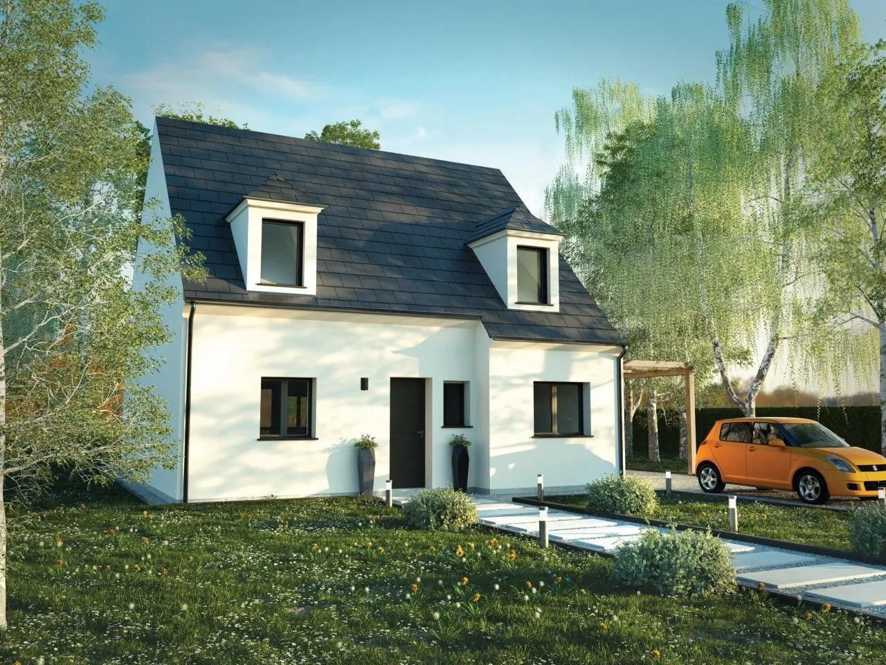Maison neuve 90 m² à Pontarmé (60520)