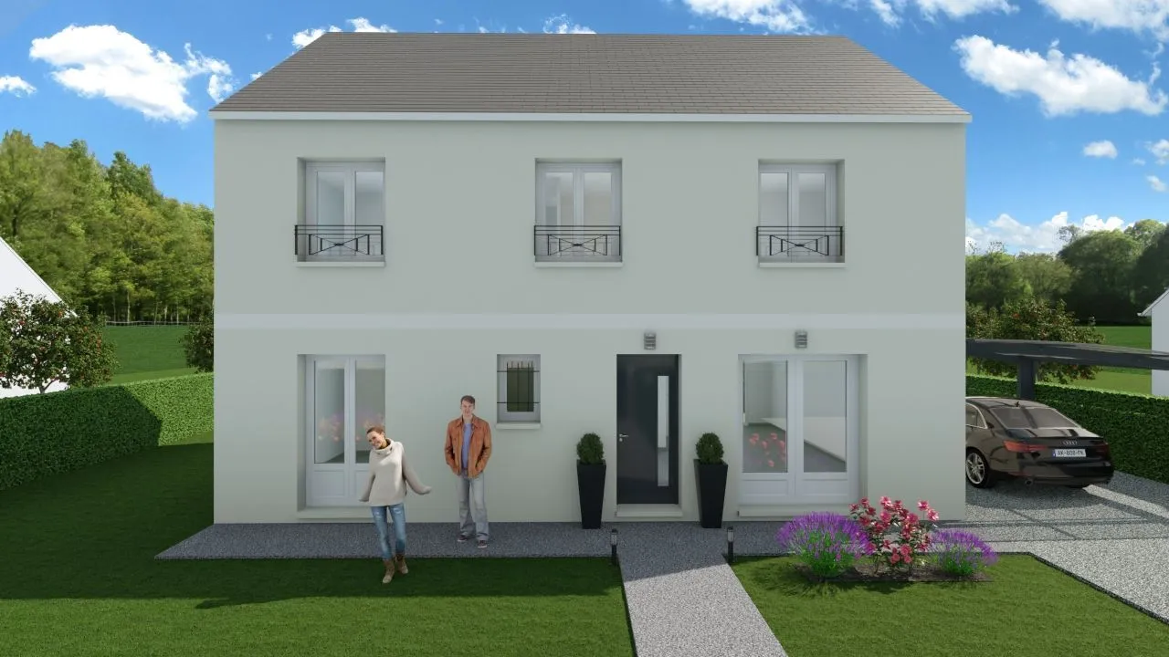 Maison neuve 135 m² à Tracy-le-Val (60170)