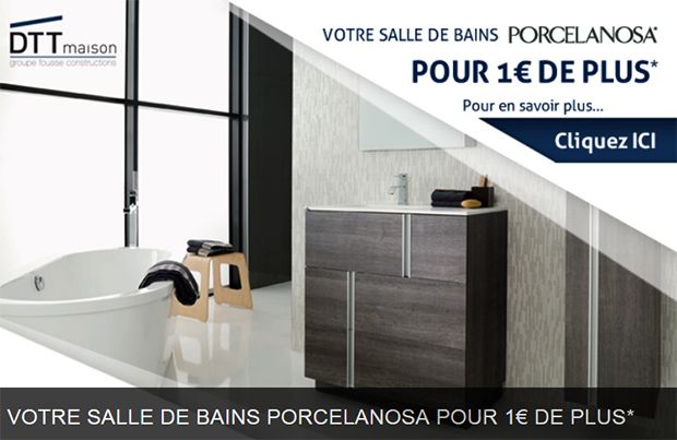 Les offres du moment chez les constructeurs : votre salle de bains pour 1 € de plus