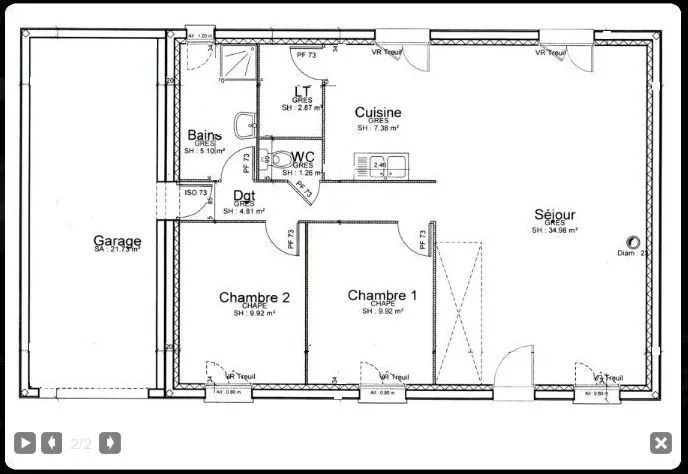 Maison neuve 84 m² à Cys-la-Commune (02220)