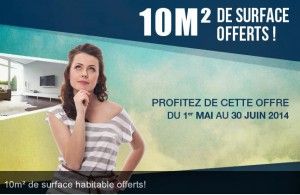 10m² de surface habitable offerts par DTT Maison