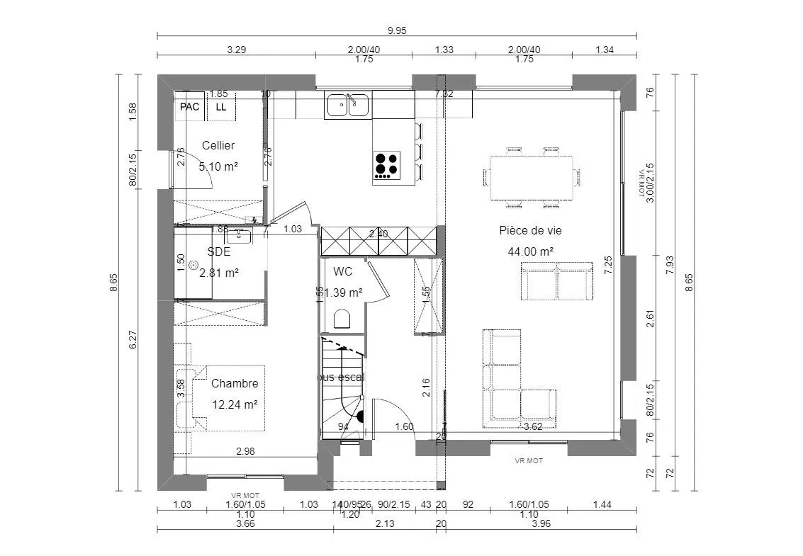 Maison neuve 106 m² à Fay-aux-Loges (45450)